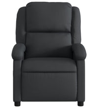Massagesessel Schwarz Echtleder