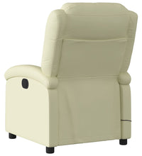 Massagesessel Creme Echtleder
