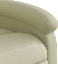 Massagesessel Creme Echtleder
