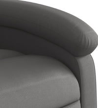 Massagesessel Grau Echtleder