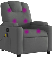 Massagesessel Dunkelgrau Stoff