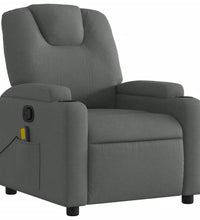 Massagesessel Dunkelgrau Stoff