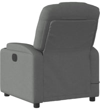 Massagesessel Dunkelgrau Stoff