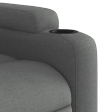 Massagesessel Dunkelgrau Stoff