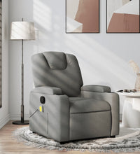 Massagesessel Dunkelgrau Stoff