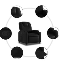 Relaxsessel Schwarz Kunstleder
