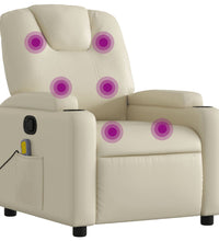 Massagesessel Creme Kunstleder