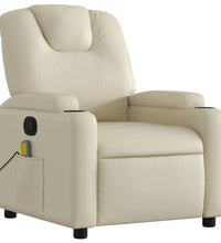 Massagesessel Creme Kunstleder
