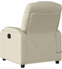 Massagesessel Creme Kunstleder