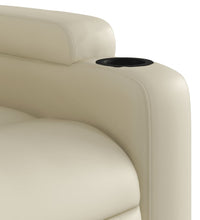 Massagesessel Creme Kunstleder