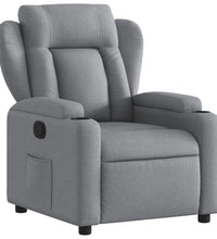 Relaxsessel Hellgrau Stoff