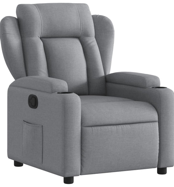 Relaxsessel Hellgrau Stoff