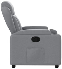 Relaxsessel Hellgrau Stoff