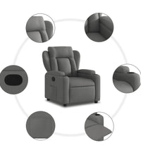 Relaxsessel Dunkelgrau Stoff