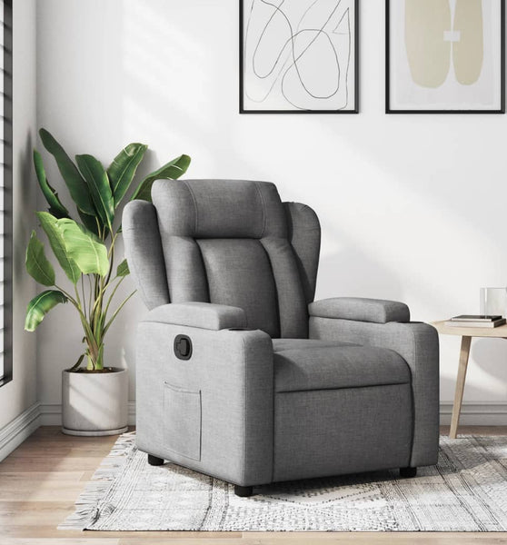 Relaxsessel Dunkelgrau Stoff