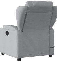Massagesessel Hellgrau Stoff