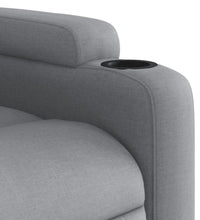 Massagesessel Hellgrau Stoff