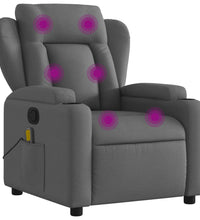 Massagesessel Dunkelgrau Stoff