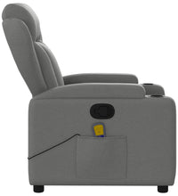 Massagesessel Dunkelgrau Stoff