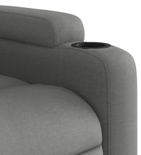 Massagesessel Dunkelgrau Stoff