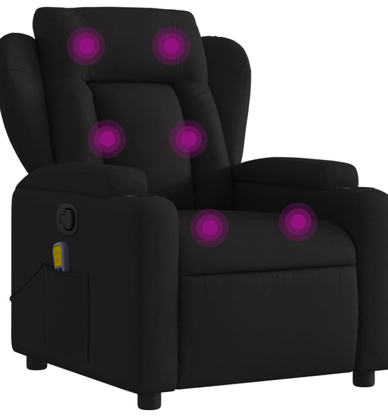 Massagesessel Schwarz Stoff