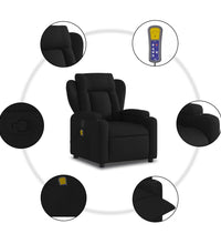 Massagesessel Schwarz Stoff