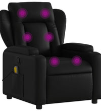 Massagesessel Schwarz Kunstleder