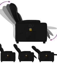 Massagesessel Schwarz Kunstleder