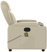 Massagesessel Creme Kunstleder