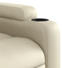 Massagesessel Creme Kunstleder