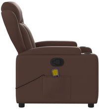 Massagesessel Braun Kunstleder