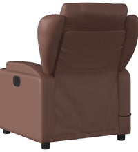 Massagesessel Braun Kunstleder