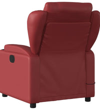 Massagesessel Weinrot Kunstleder