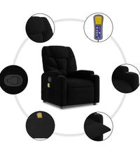 Massagesessel Schwarz Stoff
