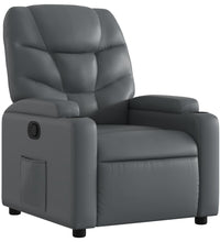 Relaxsessel Grau Kunstleder