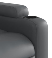 Relaxsessel Grau Kunstleder