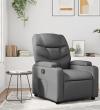 Relaxsessel Grau Kunstleder