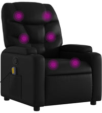 Massagesessel Schwarz Kunstleder