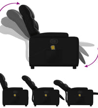 Massagesessel Schwarz Kunstleder