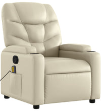 Massagesessel Creme Kunstleder