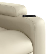 Massagesessel Creme Kunstleder