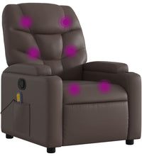 Massagesessel Braun Kunstleder