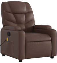Massagesessel Braun Kunstleder