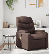 Massagesessel Braun Kunstleder