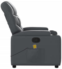 Massagesessel Grau Kunstleder