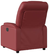 Massagesessel Weinrot Kunstleder