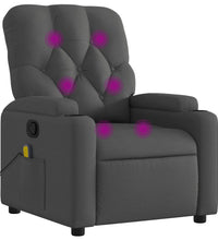 Massagesessel Dunkelgrau Stoff