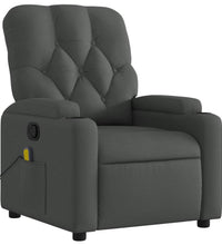 Massagesessel Dunkelgrau Stoff