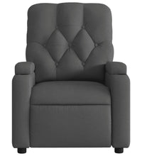 Massagesessel Dunkelgrau Stoff
