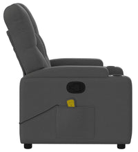 Massagesessel Dunkelgrau Stoff